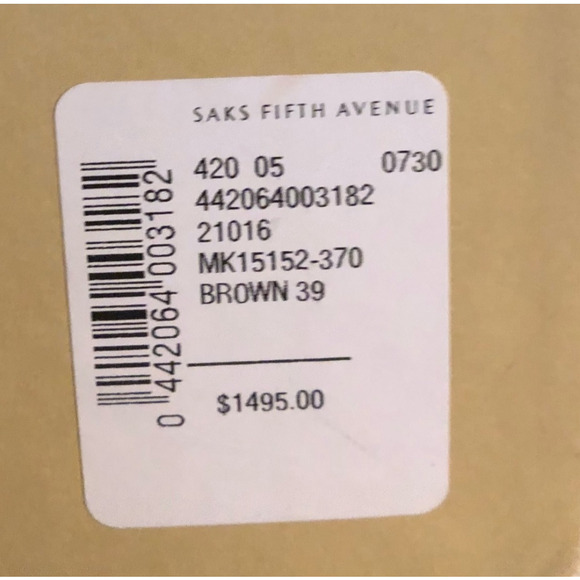 Michael Kors Collection Extreme Strap Brown Leather Platform Gladiator Size 9.5 - Picture 9 of 13